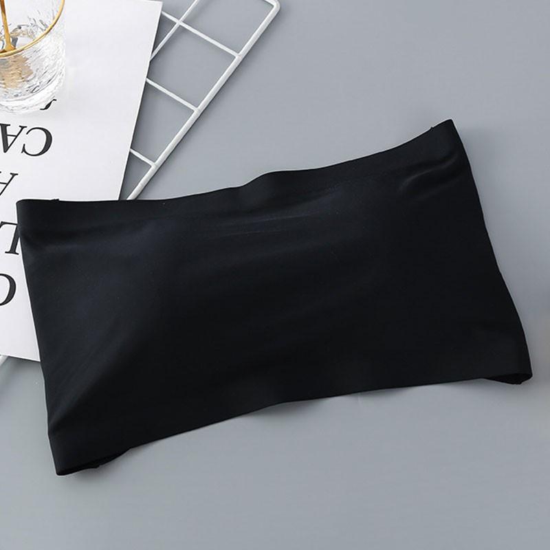 

exy Lingerie Женский бюстгальтер Полная чашка Топ-труба Женское бесшовное Невидимое Женское нижнее белье Без бретелек One Size чёрный