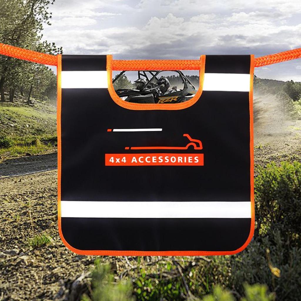 Safety Flags for Trucks Reflective Trailer Flag Rescue Equipment Anti-Rebound Waterproof Sign for Towing Rope Truck Trailer RV