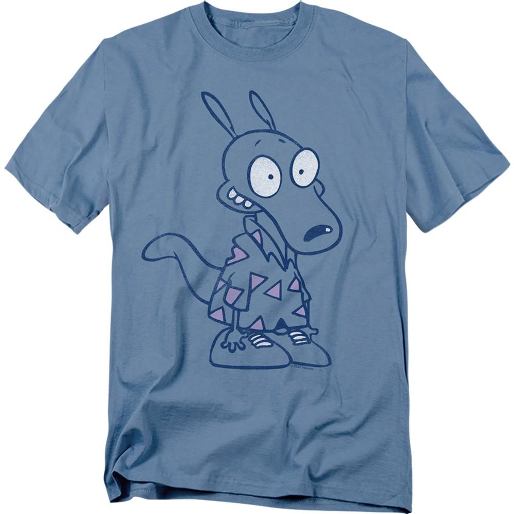 Rocko s Modern Life - Rocko Shirt - Adult Unisex Short Sleeve T-Shirt - Blue 2XL