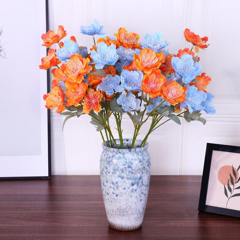 Peony Silk Snow Floral Arrangement For Wedding Decor Photography