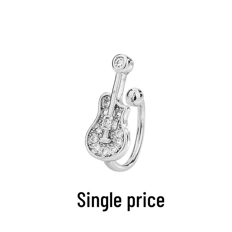 Korean Style Irregular Shiny Gear Ear Cuff, No Piercing Needed, Versatile and Chic for Autumn