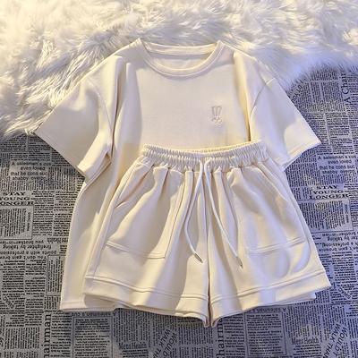 Short-sleeved Shorts Sports and Leisure Suit Women's Summer Loose Fashion Two-piece Suit