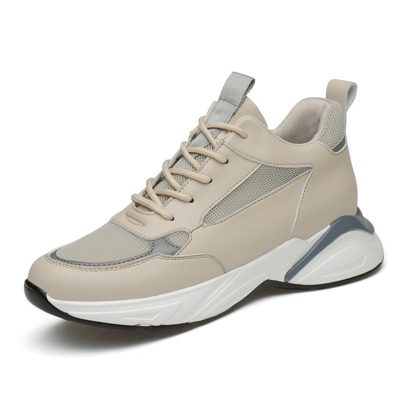 

Весенняя обувь для мужчин с увеличением роста 10 см, мужская повседневная спортивная обувь, невидимая внутренняя платформа для увеличения роста, белая обувь, кеды с платформой для увеличения роста 8 см 44