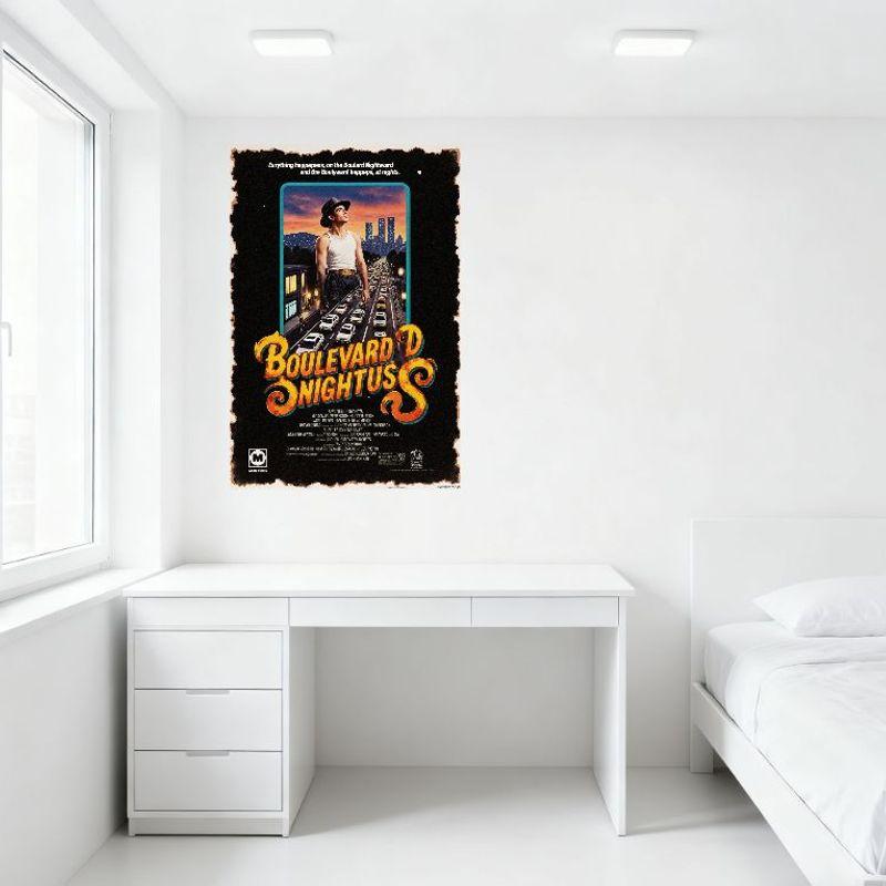Boulevard Nights Vintage Movie Poster Metal Tin Sign Retro 70s 80s Urban Life Art Decoration for Home Bar Man Cave Club Cafe Wal