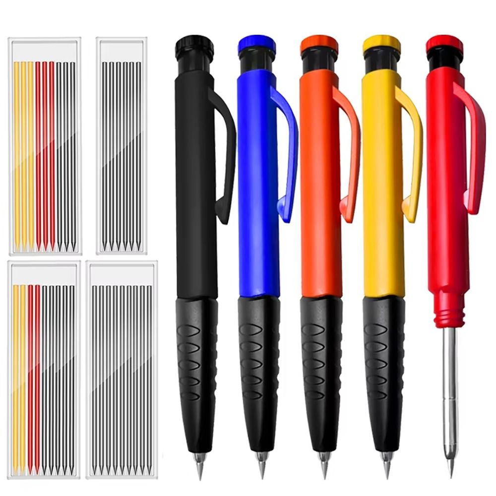 1Set Built-in Sharpener Mechanical Pencil Woodworking Marking Tool  Woodworking Construction