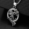 [With Chain] Retro Greek Mythology Warrior Goddess Accessories New Pendant Necklace