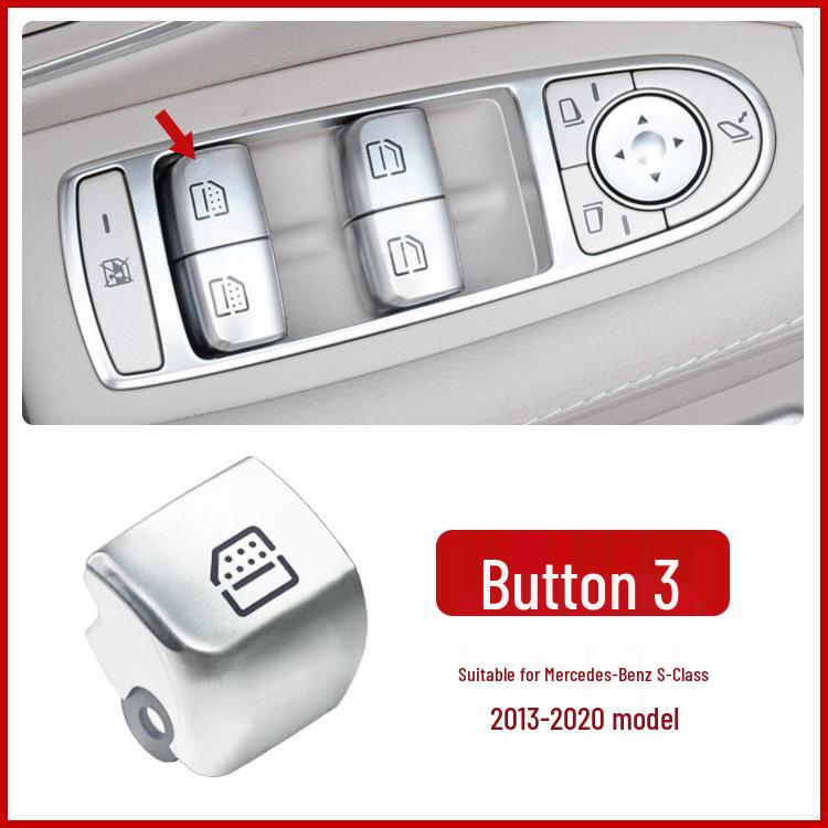 Compatible Switch Button for Mercedes-Benz Maybach S-Class W222 Window Glass Lifter (Part 2229056800)