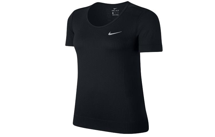 

Nike T Shirts Women s Black Crew Neck Moderate Straight Fit BV3914-010 S