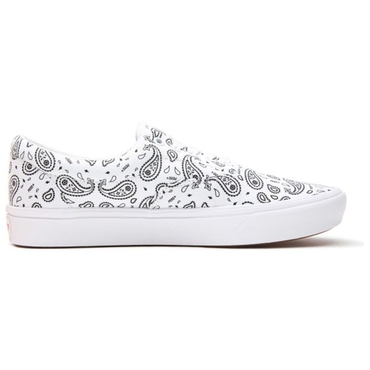 Vans ComfyCush Era Paisley - White Unisex Sneakers True-White Black VN0A3WM942M