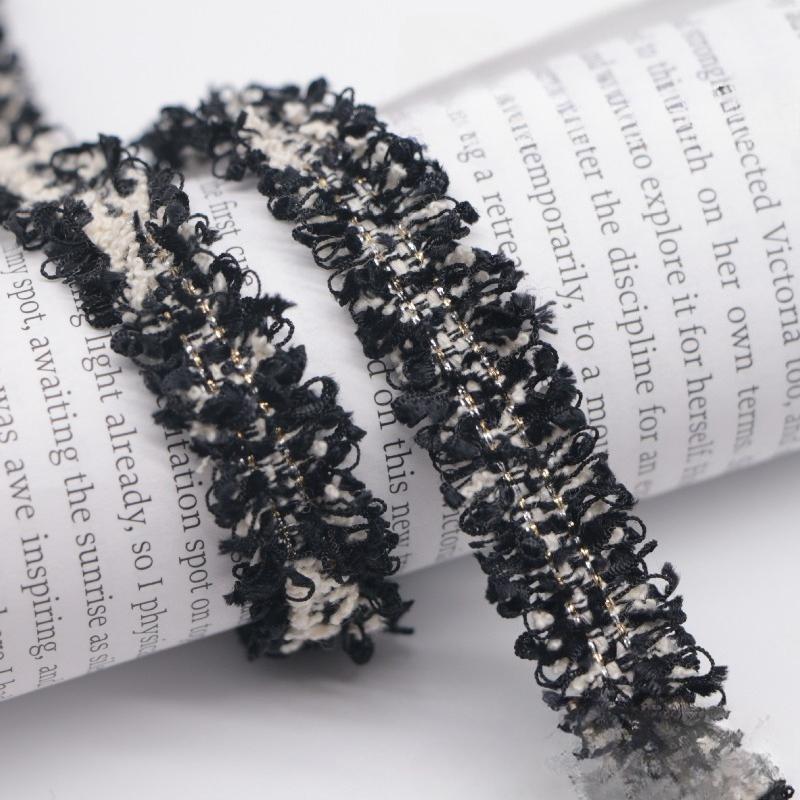 90Yards 1.5cm Vintage Embroidered Lace Ribbon Fabric Sewing Lace Trim Handmade Costume Dress Sewing Trimmings Wedding Decoration