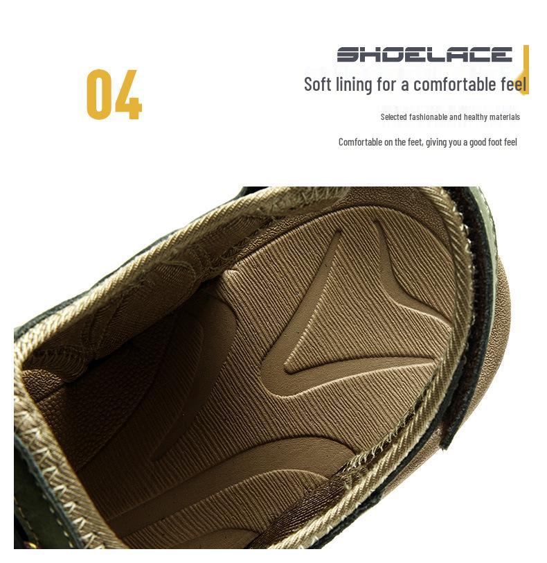 2023 Plus Size Men's Genuine Leather Closed-Toe Casual Outdoor Summer Sandals