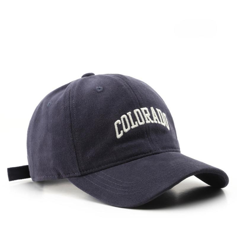 Japanese women s fashion popular retro letter embroidered cap outdoor sports travel shade baseball cap L