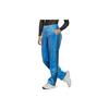 Adidas Side Hidden Button Mid-Rise Zipper Logo Knitted Sports Pants Women Bottoms Blue HM2055