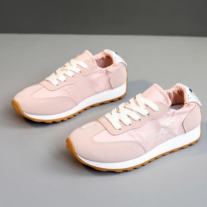 

Internet celebrity Forrest Gump sports shoes female students 2025 summer and autumn Korean version versatile dad shoes breathable casual moral trai 40 розовый
