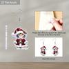 2D Flat Retro Cartoon Cat Women's Acrylic Dangle Earrings Christmas Party Jewelry Gift