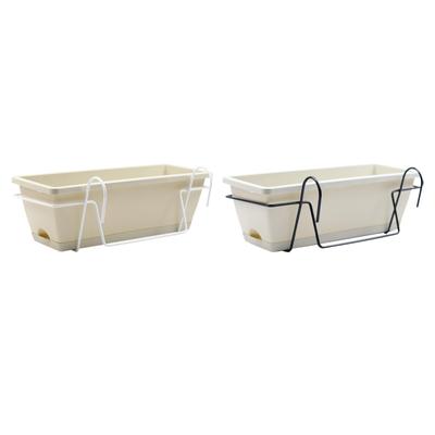 Hanging Planter for Balcony, Railing Hanging Flower Pot, Railing Fence Planter, Plant Basket for Patio Indoor Outdoor Garden