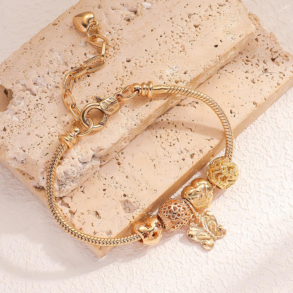 1PC Women's Fashion Pan Family Multi Element Butterfly Beaded Bracelet Date Travel Banquet Party Holiday Dressing Gift