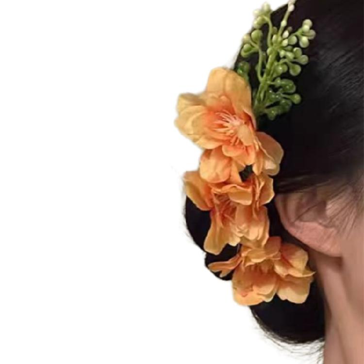 Contemporary Blossom Comb For Thick Long Hair Firm Hold Hair Styling Accessory Office Event Essential