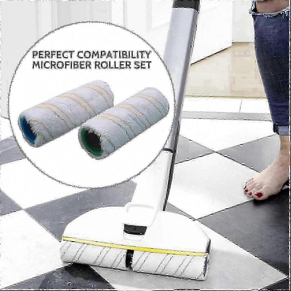 8-Piece Roller Set for Karcher FC7 FC5 FC3 FC3D Electric Floor Cleaner 2.055-007.0 / 2.055-006.0