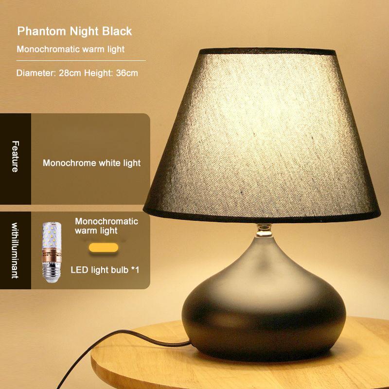 Modern Minimalist Table Light Living Room Study Desk Lamp LED Warm Creative Bedside Lighting Decorate Lamp Touch Switch Control