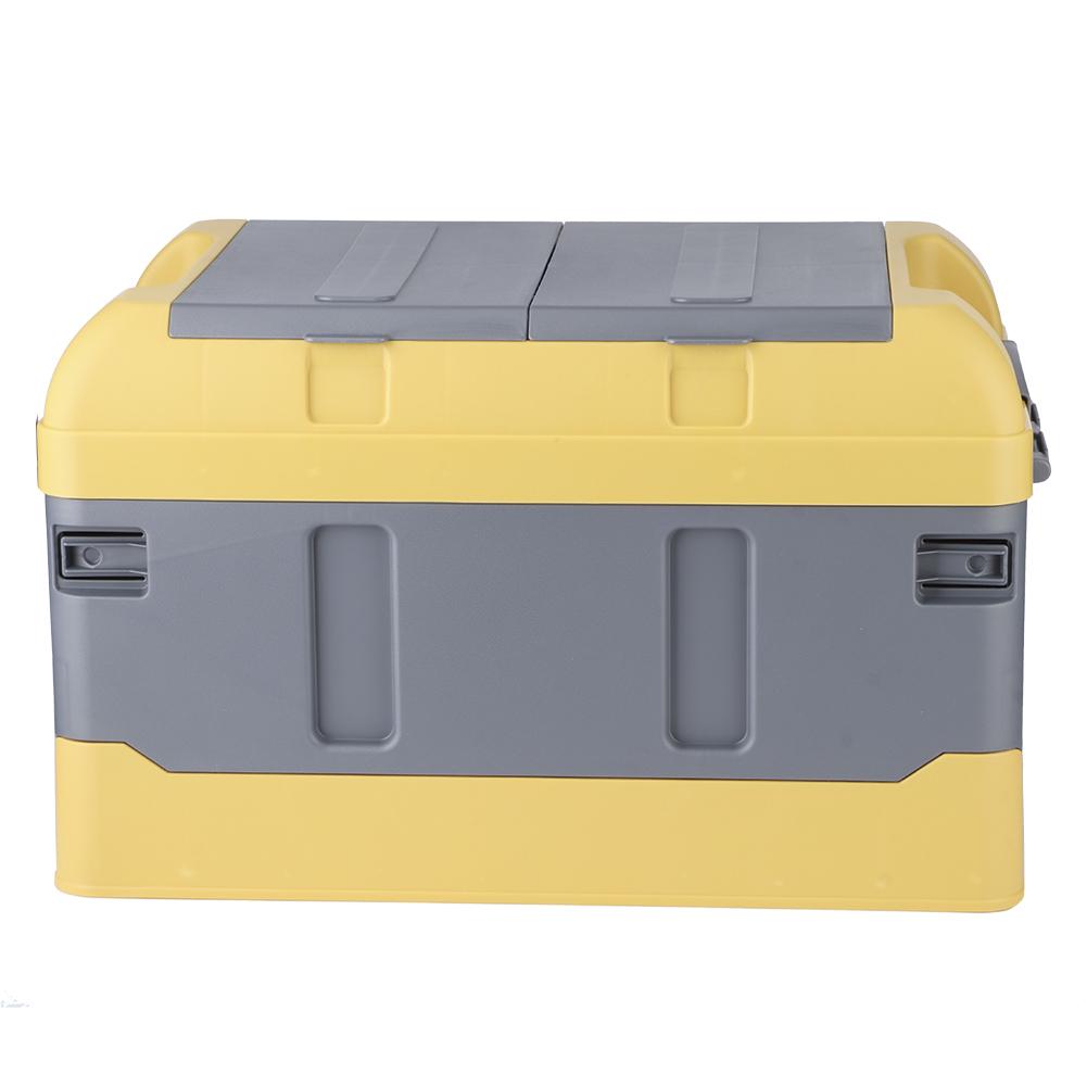 45L Collaps Le Car Storage Box 60kgCelsius132.28 Load High Cover Two Compartments for Home Auto