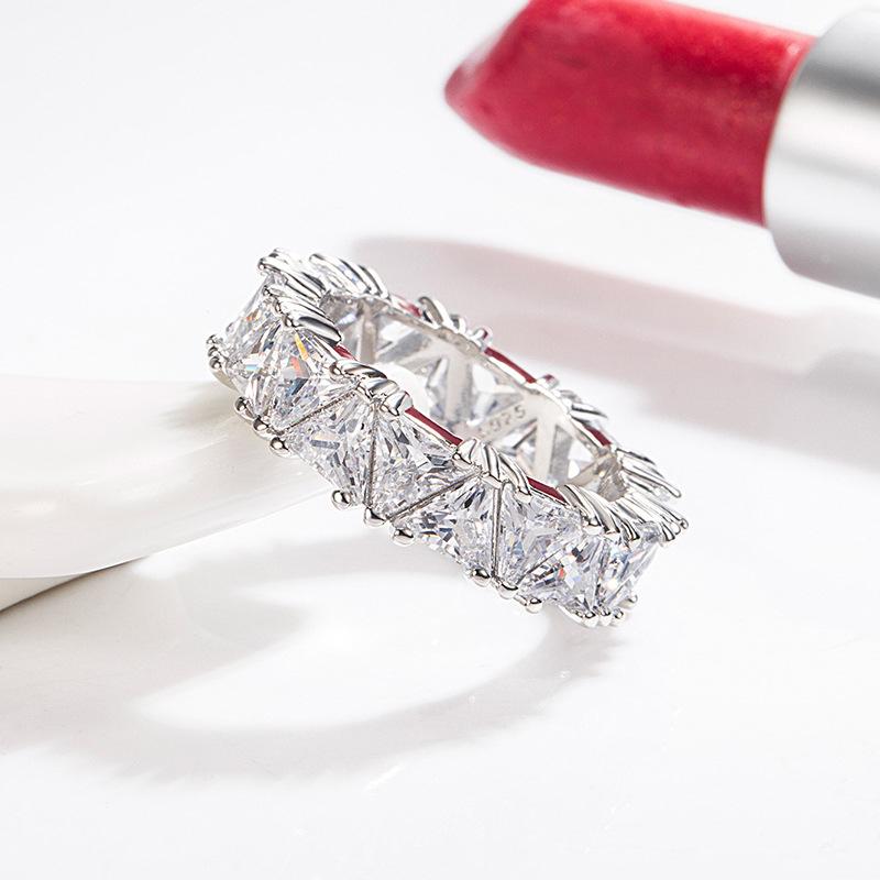 Lindon Klassischer Zirkonring aus Kupferlegierung, Damenschmuck, Hochzeitsversprechen, Partygeschenk