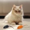 Squeaky Cat Toys Realistic Mouse Shape Interactive Chew Toy with Gnawing Sound Cat Play Teething Toys for Indoor Cats Energy Relief and Fun