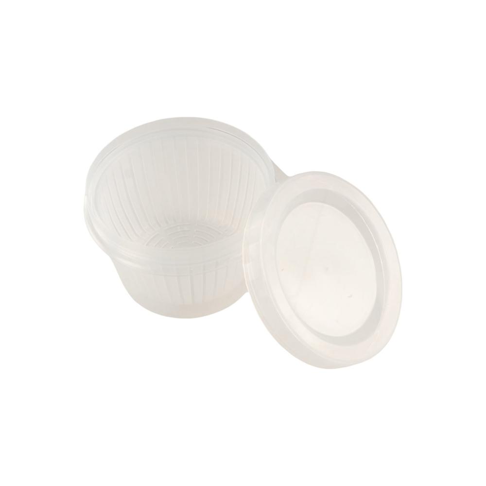 Sealed Round Drain Storage Box PP Refrigerator Storage Box  Garlic Mud