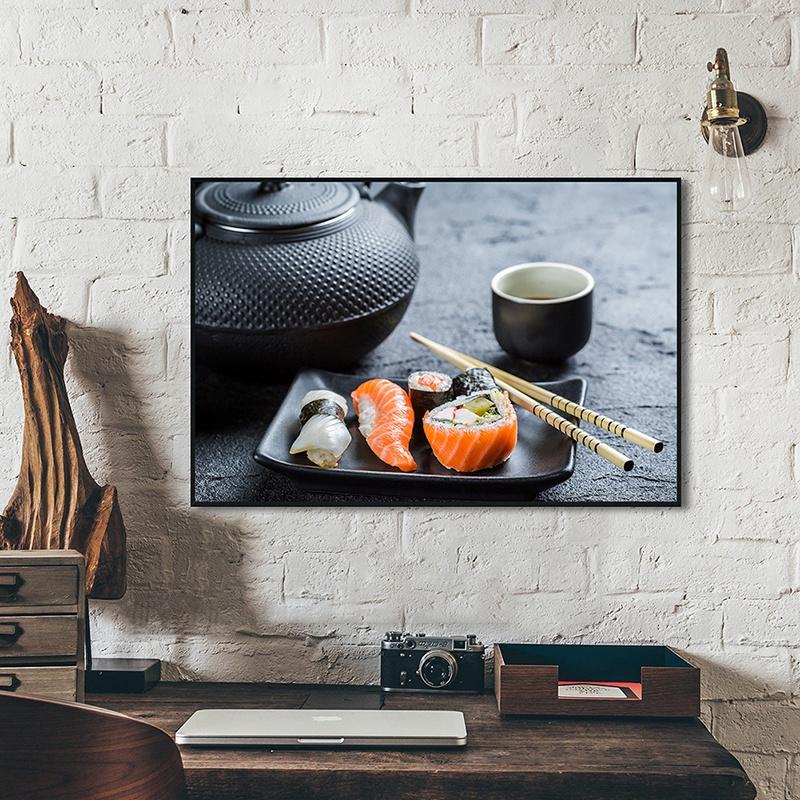 Japanisches Restaurant-Thema, dekoratives Gemälde, Sushi, dekoratives Poster, Leinwandgemälde, Poster, Dekoration, Geschenke