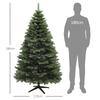 Christmas Tree, Artificial Fir, 1.8 m high, flame-retardant, stable metal base, Green