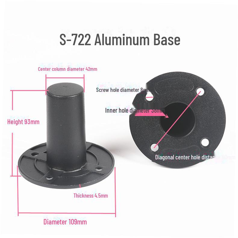 

Металлический кронштейн для динамика с алюминиевым поддоном для сиденья - профессиональная поддержка сценического звука и аксессуары для установки S-722 Aluminum Base