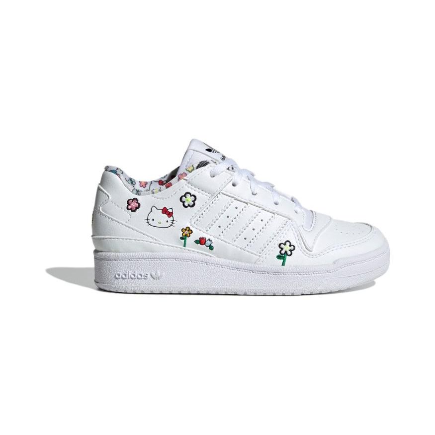 adidas Hello Kitty x Forum Low C Floral Kids Sneakers White Cloud-White Core-Black IG0303