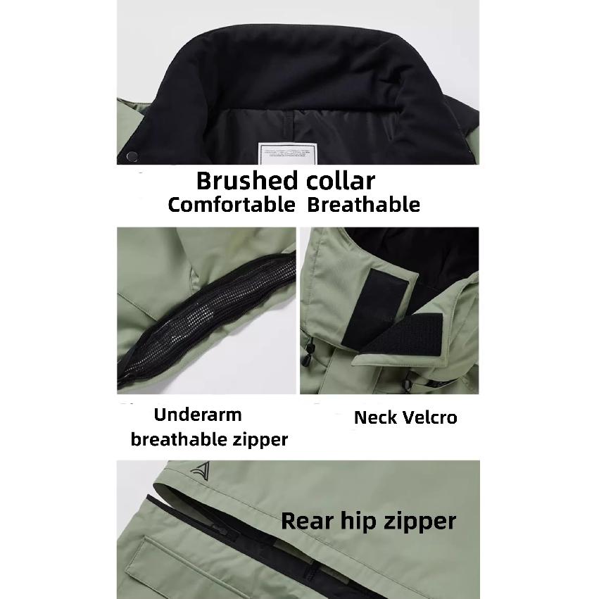Airpose One-piece Ski Suit Waterproof Breathable Snowboard Winter Workwear Pants Ski Jacket Women Men Snow Clothes skiing suit