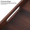 Food Serving Tray Food Tray Tea Tray Rectangular Wooden Serving Tray with  Breakfast Food Tray for Tea Coffee Fruit Snack