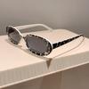 Classic Vintage Oval Sunglasses Women For Men Sun Glasses Luxury Brand Designer Punk Popular Hip Hop Milk Cow Eyeglasses Uv400