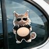 2Pcs Soft Silicone Soft Belly Sticker Cartoon Kitten Animal Decals  Phone Case Decoration