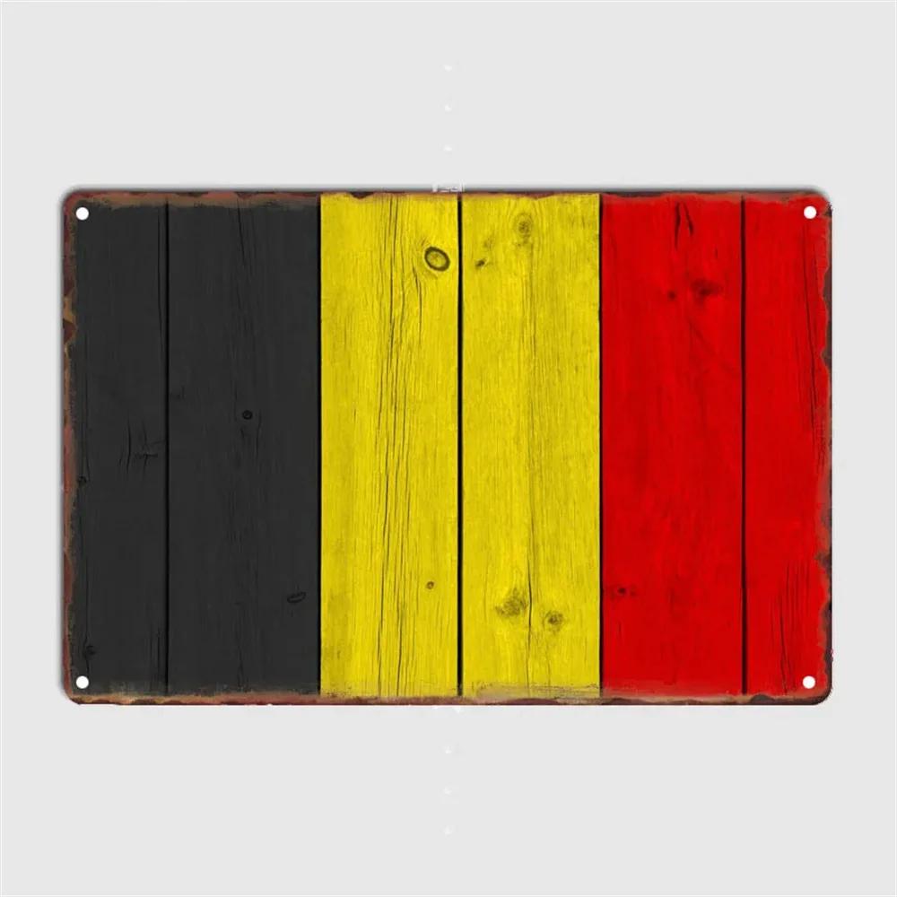 Targa in metallo con emblema in legno vintage, targa in metallo, Francia, Spagna, Svizzera, USA, piatti decorativi per la decorazione della parete del bar della caverna dell'uomo
