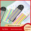 Translucent PET Colorful Classification Marking Tabs - Repositionable Highlight Strips for Students