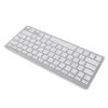 Ultra Thin Keyboard BT Wireless Splashing Proof Bilingual Language Keypad for PC Computer Silver Arabic