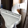 Porta di scarico per connettore tubo di uscita aria condizionata Ugello di scarico piatto Adattatore per tubo salvaspazio in plastica Sfiato aria