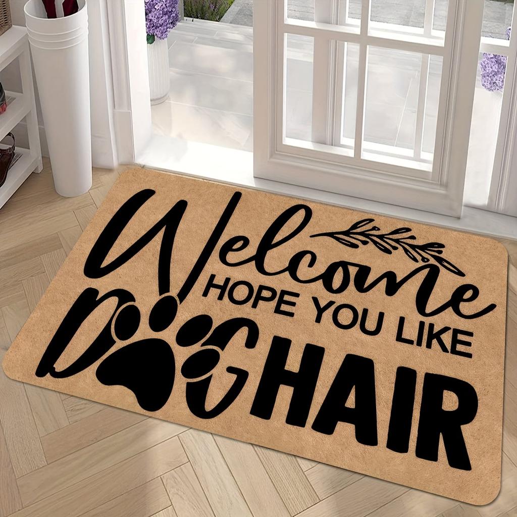 1PC Welcome Pattern Kitchen Rugs Non-Slip Door Mats Pop arts design Living room Rug Bath Mat Carpet for Home Sink Laundry Decor