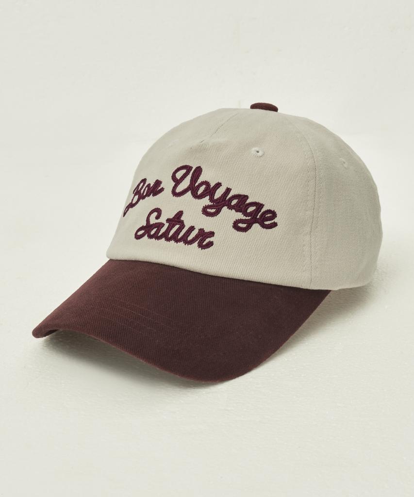 Seteo Bon Voyage Contrast 5 Panel Ball Cap Burgundy