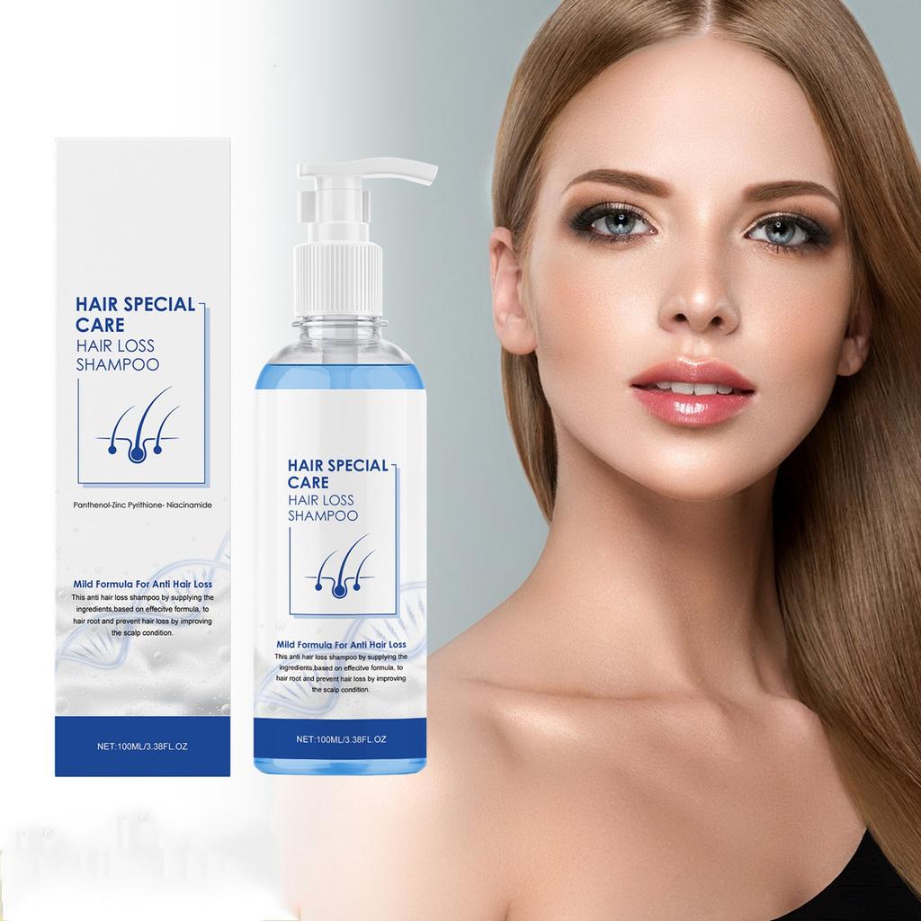 Šampon s modrým měděným peptidem, hydratační šampon pro suché vlasy a masáž hladkých vlasů Šampon pro péči o vlasy 100 ml