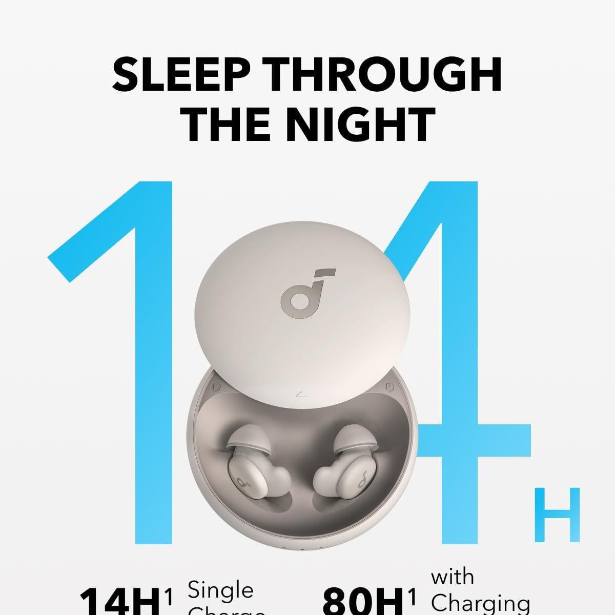 

Навушники Soundcore A20 Sleep, шумозаглушення 30 дБ