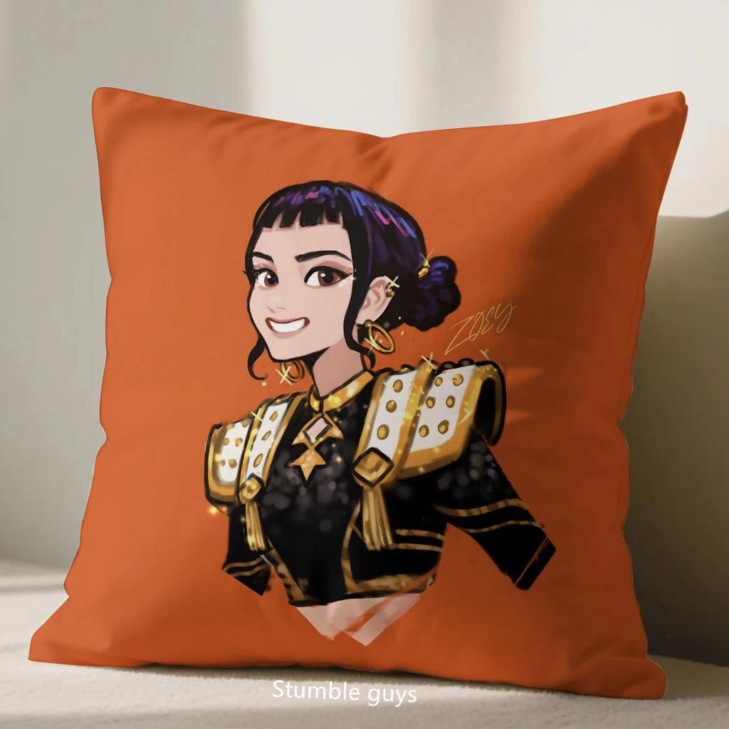 Demon Hunters Kpop Pillowcase Sofa Anime 45X45cm Cushion Cover Soft Touch