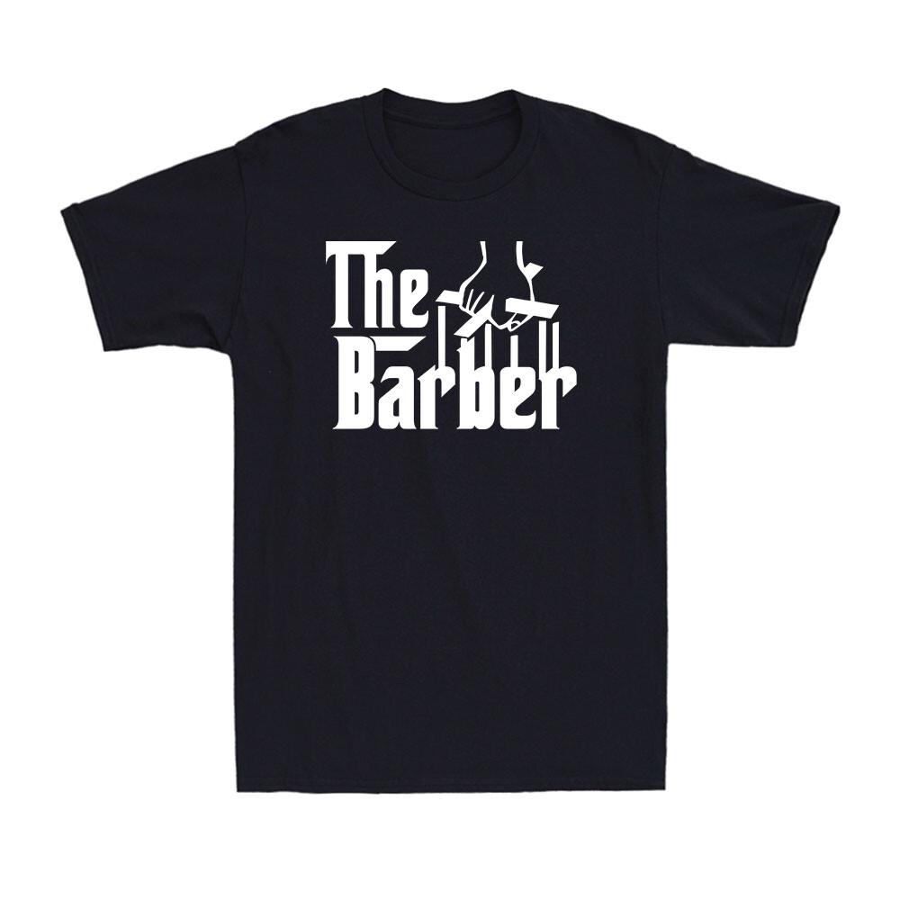Barber Profession Shear Funny Gift Novelty Vintage Men Cotton T-shirt T-shirt S