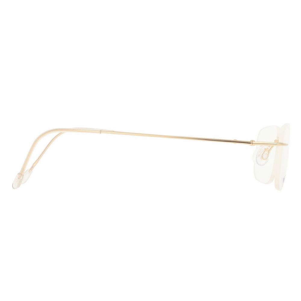 Smartbuy Collection Men Rimless Rectangle Gold Eyeglasses Ttgv01
