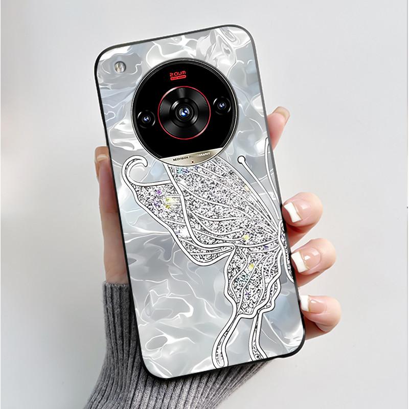 Printed Phone Case For ZTE Nubia Focus 2 Ultra 5G Funda Capa Soft Silicone Black Shell Cover Cute Flower Cartoon Casing Coque