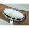 Natural Howlite 925 Solid Sterling Silver Ring Size US-8 PG-138