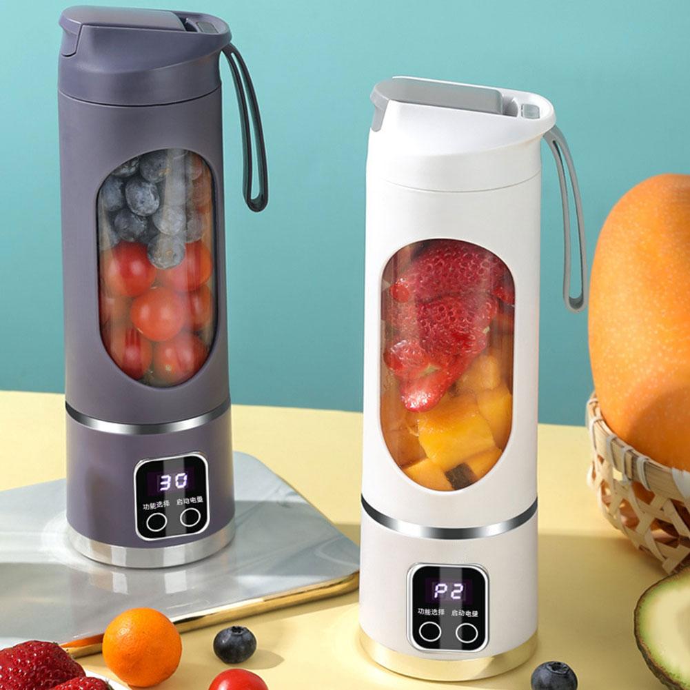 

450ML Electric Handheld Blender Bottle USB Rechargeable Multifunction Juice Blende with 12 Blades 1500mAh Fresh Juice Blender белый